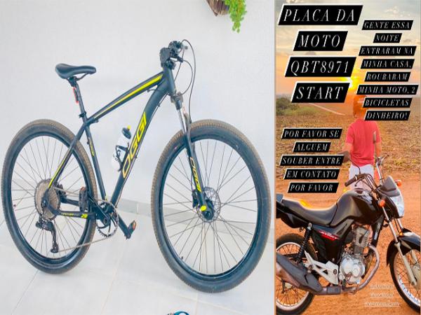 Sorriso: Bandidos invadem casa no Jd. Europa e levam moto e duas bicicletas