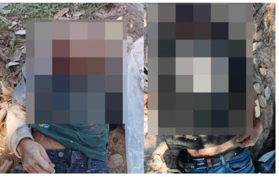 MT: Corpos de dois homens s&atilde;o encontrados a margem de Rio, um foi decapitado, outro teve o rosto carbonizado