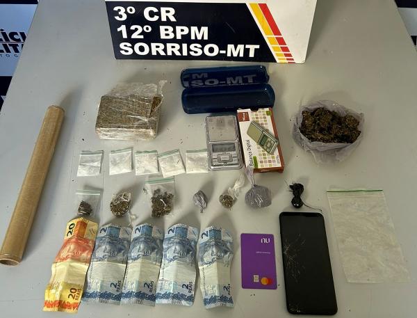 Sorriso: Ap&oacute;s den&uacute;ncia policia prende jovem que traficava no Bela Vista