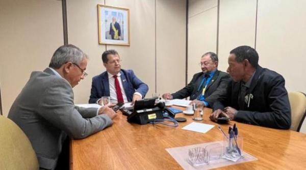 Chico, Caro&ccedil;o e Wanderley Paulo se re&uacute;nem com assessor de Lula e pedem investimentos para Sorriso