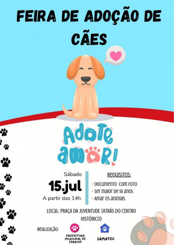 Sorriso: Pra&ccedil;a da Juventude ter&aacute; Feira de Ado&ccedil;&atilde;o de C&atilde;es nesse final de semana