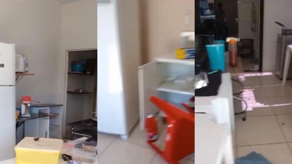 Sorriso: Bandidos arrombam delivery, comem comida da geladeira, e "cagam" no local