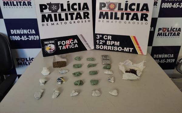 Sorriso: PM fecha ponto de drogas e apreende mais de 20 por&ccedil;&otilde;es de maconha