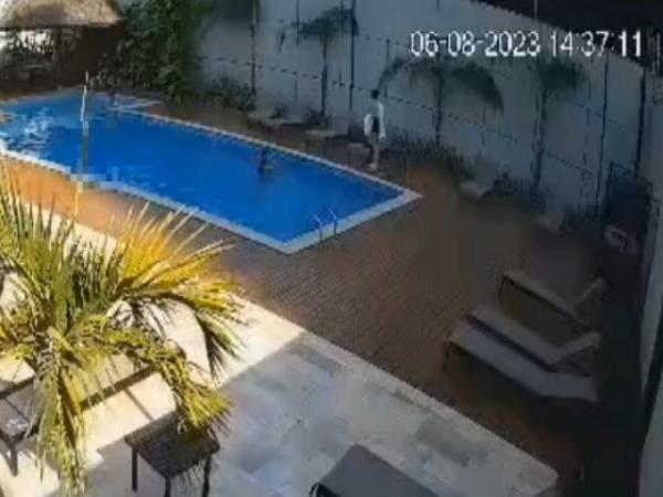 MT: Adolescente &eacute; assediada por homem de 33 anos em piscina de condom&iacute;nio de luxo