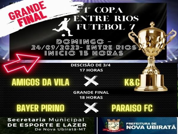 Nova Ubirat&atilde;: Para&iacute;so FC e Bayer Pirino s&atilde;o os grandes finalistas da 1&deg; Copa Entre Rios de futebol Society