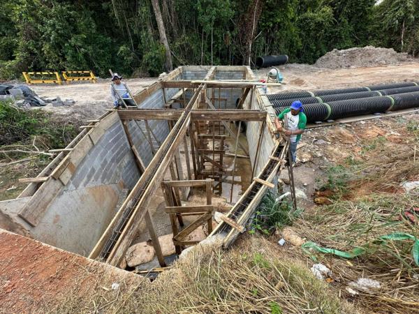 Sorriso: Prefeitura investe cerca de R$ 350 mil em obra que ir&aacute; refor&ccedil;ar o sistema de drenagem do Lago do Rota