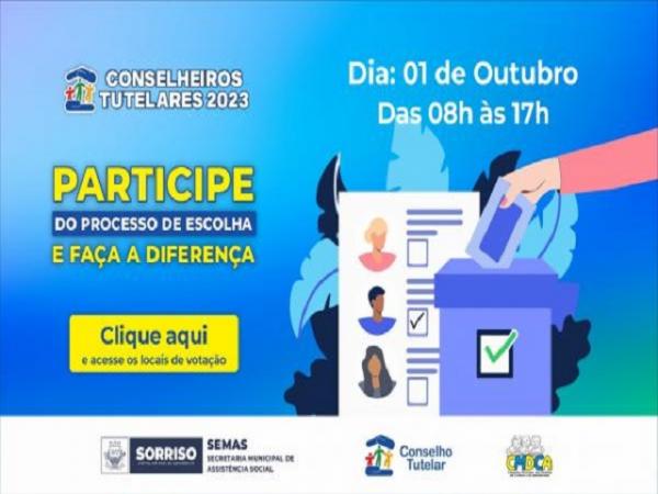 Sorriso: Confira os locais de vota&ccedil;&atilde;o para o Conselho Tutelar