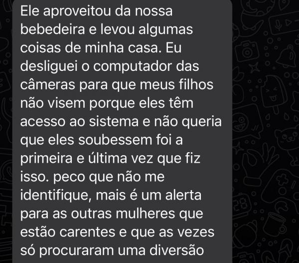 Sorriso: Mulher contrata GP, paga adiantado, bebe, faz sexo com ele, dorme e &eacute; furtada