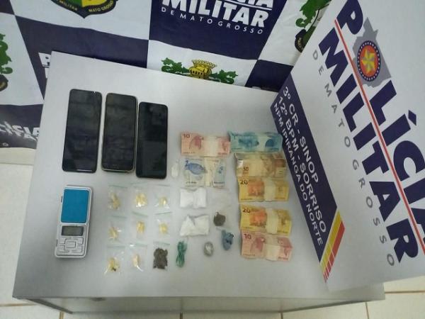 Ipiranga do Norte: Membros do CV s&atilde;o presos com drogas ap&oacute;s ficarem nervosos ao verem viatura da PM; Tinham maconha e coca&iacute;na escondidas em garrafa t&eacute;rmica