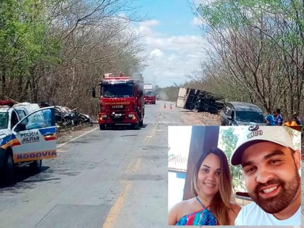 Casal morador de Sorriso, que morreu num acidente entre carro e caminh&atilde;o, ser&aacute; sepultado em MG e BA