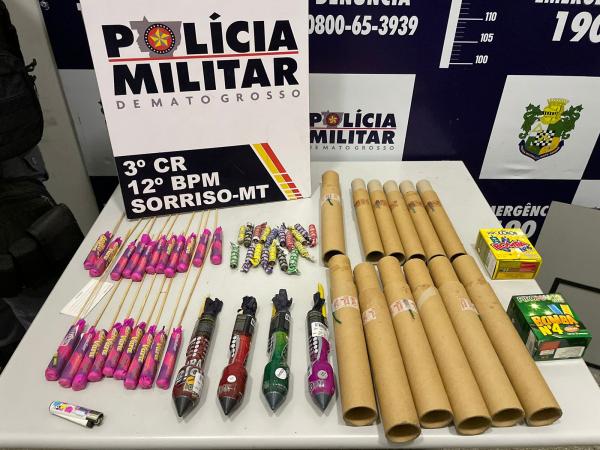 Sorriso: Adolescentes s&atilde;o apreendidos com fogos de artif&iacute;cios e bombinhas em "trolagem" de Halloween na Pra&ccedil;a das Fontes