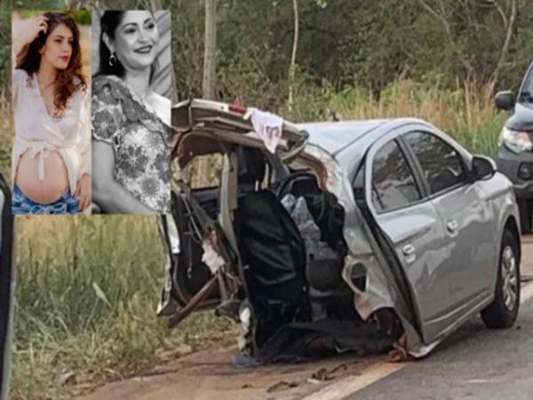 MT: Av&oacute; e gr&aacute;vida de 9 meses morrem a caminho do parto ap&oacute;s grave acidente na BR-070