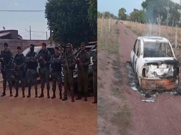 MT: Bandidos sequestram m&atilde;e e duas filhas, incendeiam carro e deixam fam&iacute;lia em cativeiro