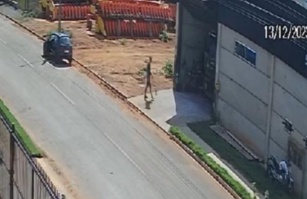 Sorriso: C&acirc;mera registra momento em que jovem &eacute; baleado enquanto trabalhava no Jd. tropical