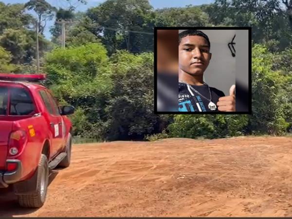 Sorriso: PM e Bombeiros fazem buscas por corpo de adolescente desaparecido; M&atilde;e recebeu foto do jovem morto
