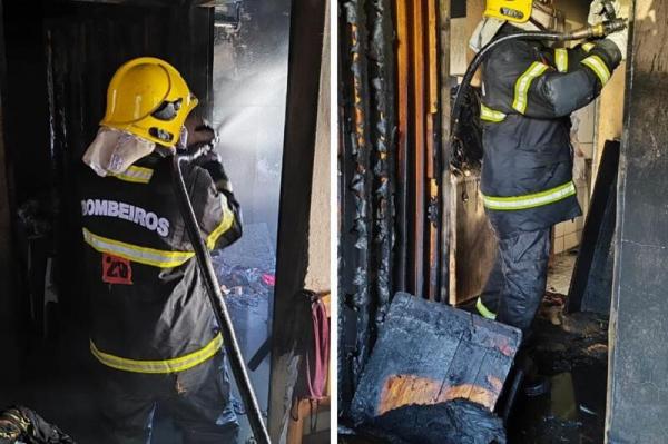 MT: Fam&iacute;lia tem casa destru&iacute;da pelo fogo ap&oacute;s celular explodir enquanto carregava