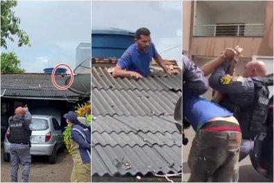 Sorriso: Homem tenta fugir da PM subindo em telhados de casas no Jardim Bela Vista