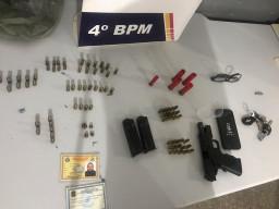 Agente prisional acusado de ameaçar a ex e trancá-la é preso pela PM com pistola