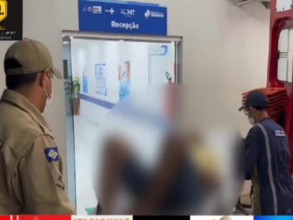 Sorriso: Pedreiro vai parar no hospital ap&oacute;s cair de andaime e prensar test&iacute;culos em cavalete