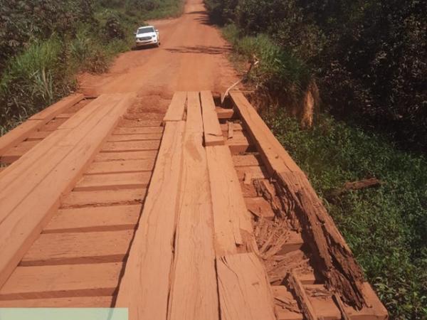 Sorriso: Ponte sobre o C&oacute;rrego Grande na MT-560 ficar&aacute; interditada no final de semana para reparos