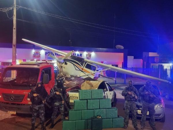 MT: Bandido morre em confronto com a PM ap&oacute;s pouso de avi&atilde;o carregado com 450 kg de drogas