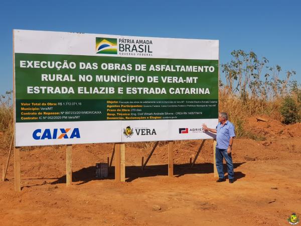 Vera: Prefeito anuncia libera&ccedil;&atilde;o de mais R$ 11 milh&otilde;es para pavimenta&ccedil;&atilde;o de Agro Estrada