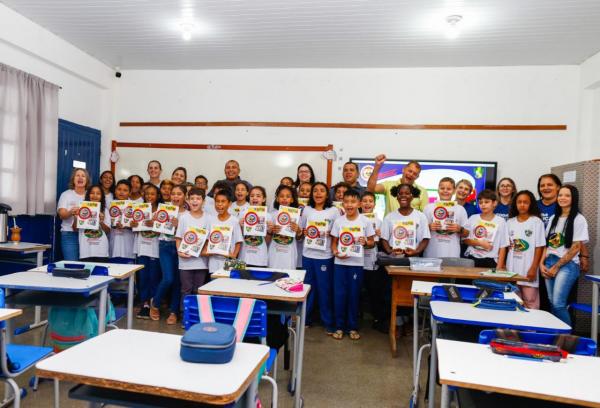Sorriso: Alunos do CMEB participam de aula inaugural do Proerd 2024