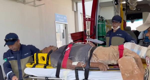 Sorriso: Homem &eacute; socorrido ap&oacute;s cair 2 metros de altura enquanto trabalhava em obra