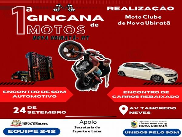 Nova Ubiratã: 1ª Gincana de Motos será realizada no próximo domingo (24/09)