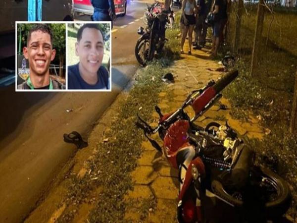 MT: Dois jovens morrem em acidente após baterem motos em cruzamento 